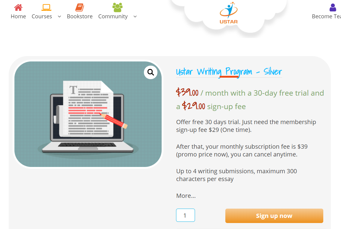 Product page