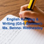 Group logo of English writing & reading (G5-6 Summer)-Ms Benno-Wednesday