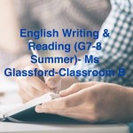 Group logo of English writing & reading (G7-8 Summer)-Ms Glassford-Classroom B